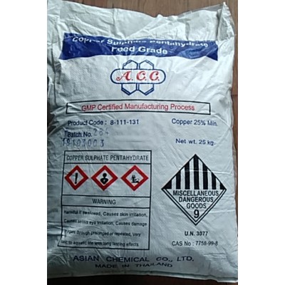 SULPHAT ĐỒNG THÁI LAN (Copper Sulphate – CuSO4.5H20)